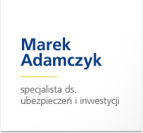 Start - Marek Adamczyk - specjalista ds. ubezpieczeń i inwestycji